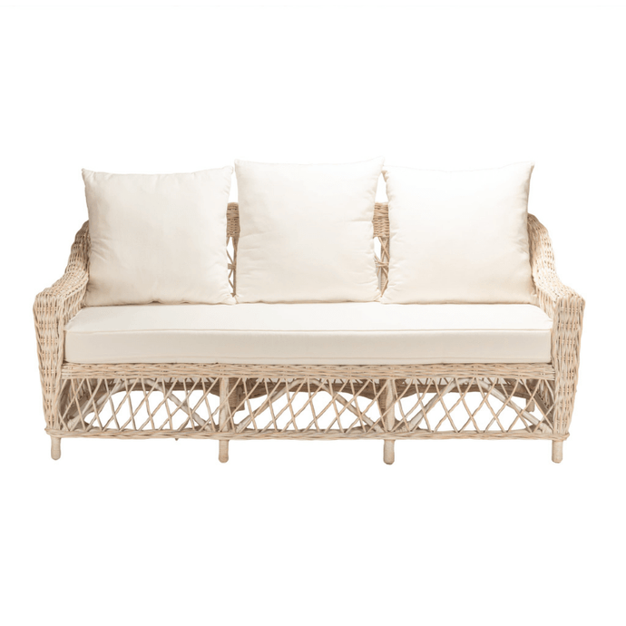 Sofas and Couches Whitewash / 3 Seat Coastal Sofa - Available in multiple colours and sizes