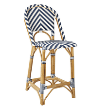 Load image into Gallery viewer, Counter Stools Navy Stripe Eden Counter Stool Collection - Available in multiple colours