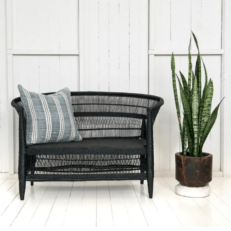 Sofas Black / 2 seat Malawi Traditional sofa - Available in multiple sizes and colours