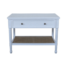 Load image into Gallery viewer, Nightstands White Manilla Cane Nightstand - Weathered Oak or White