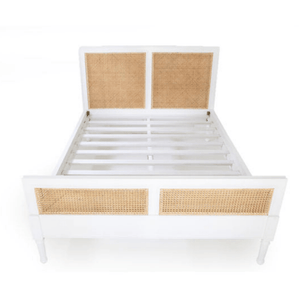 Children's Beds Manilla Rattan Bed in White - Junior Sizes