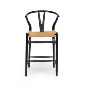 Counter Stools Black Tiara Wishbone Counter Stool Collection - Available in multiple colours
