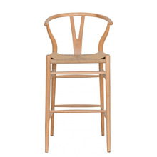 Load image into Gallery viewer, Counter Stools Natural Oak Tiara Wishbone Counter Stool Collection - Available in multiple colours